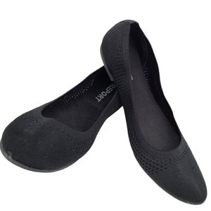 Report Joy Black Soft Knit Ballet Flats Size 8.5